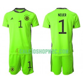 Germania Manuel Neuer 1 Portiere Bambino II Euro 2020 Manica Corta